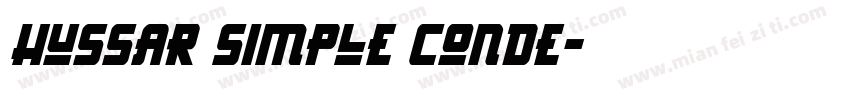 Hussar Simple Conde字体转换